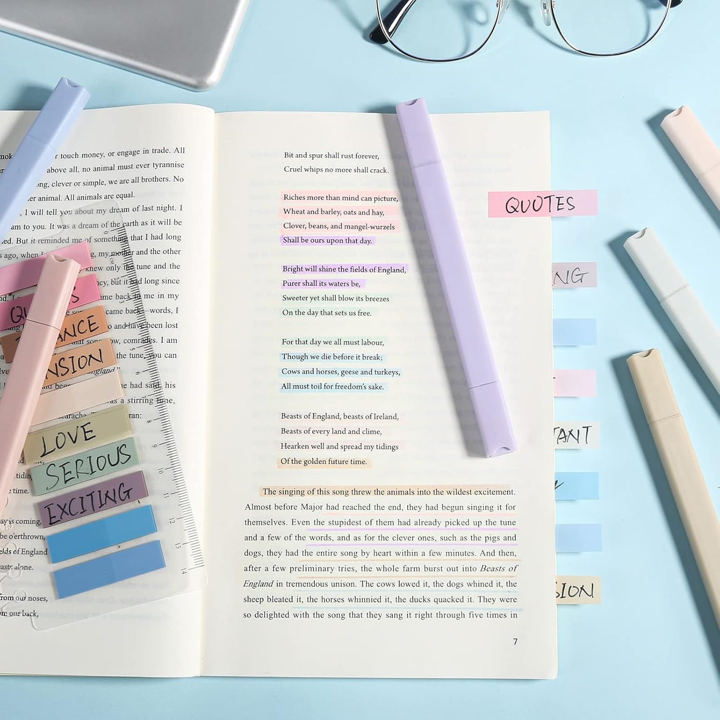 720-Piece Book Annotation Kit