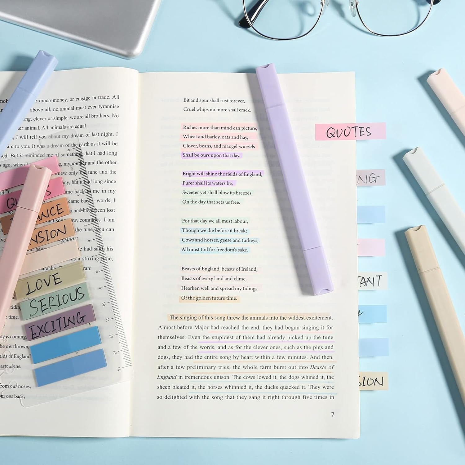720-Piece Book Annotation Kit