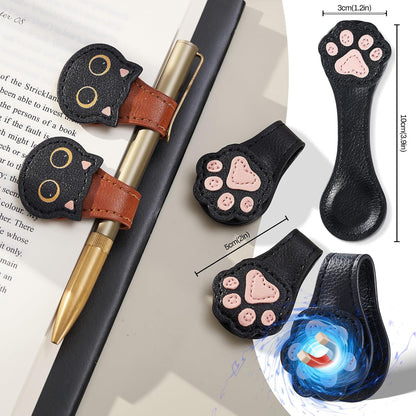 Paw Magnetic Bookmark & Pen Holder Set