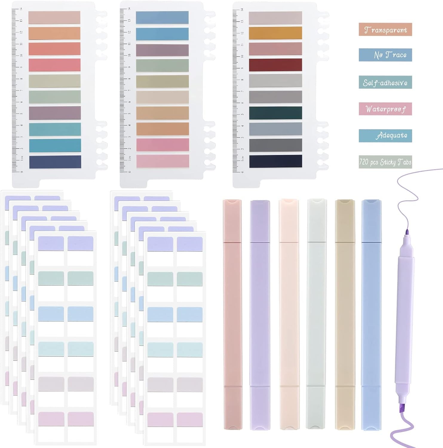 720-Piece Book Annotation Kit