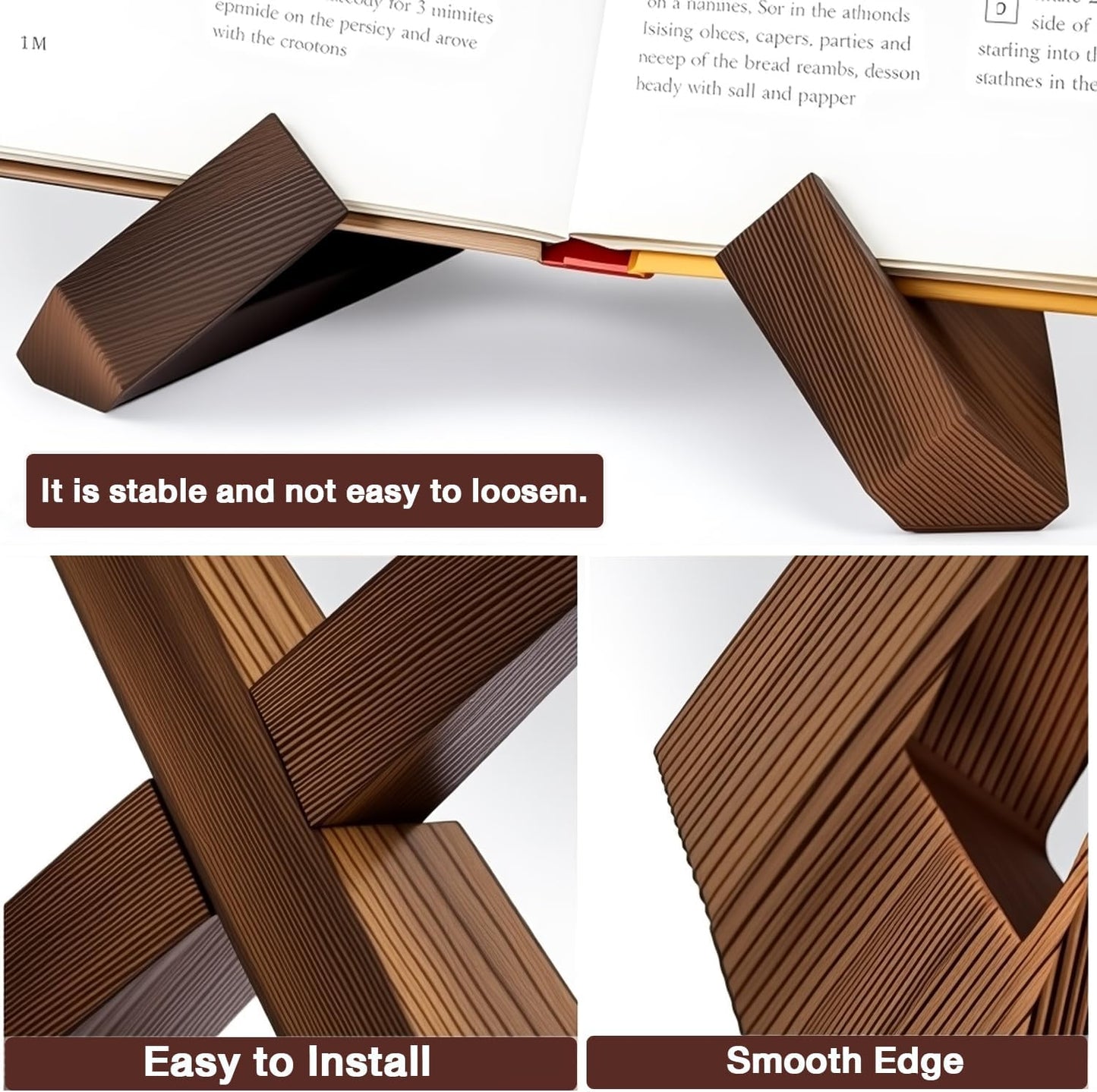 Wooden Reading & Book Display Stand