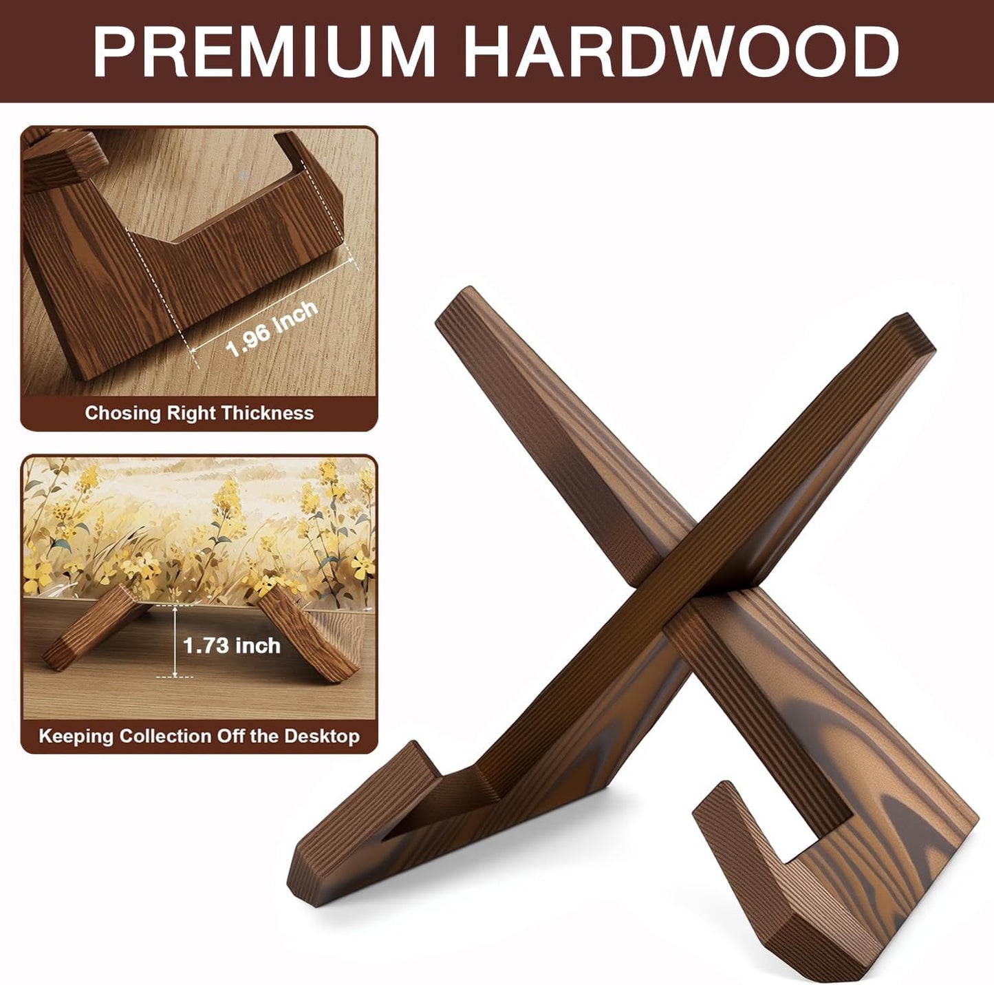 Wooden Reading & Book Display Stand