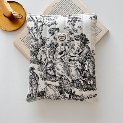 Floral Zippered Book Sleeve