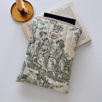 Floral Zippered Book Sleeve